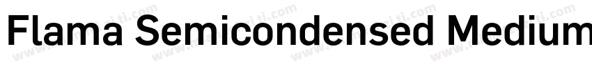 Flama Semicondensed Medium Regular字体转换